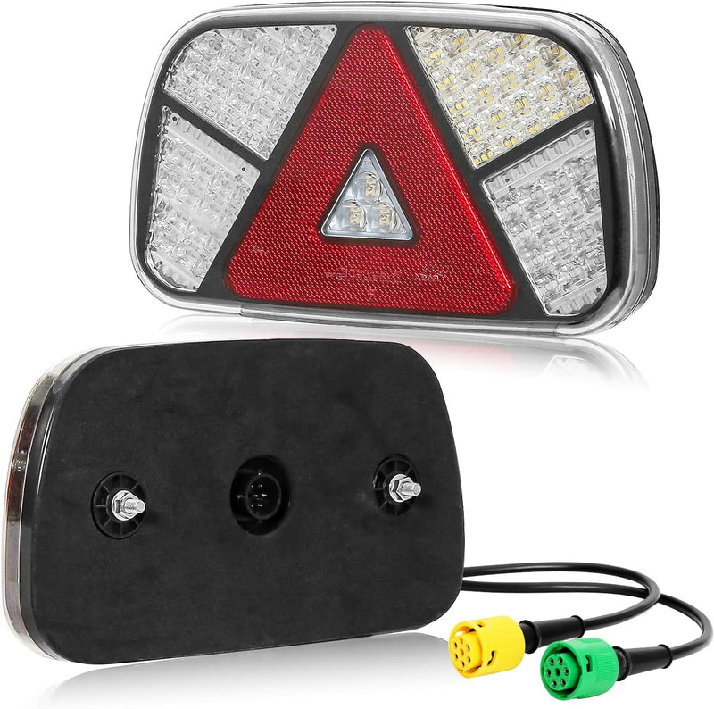 AGRISHOP LED Anhänger Rückleuchten 12/24v, Rücklicht Heckleuchten Anhänger mit 2x6polig Bajonettverb