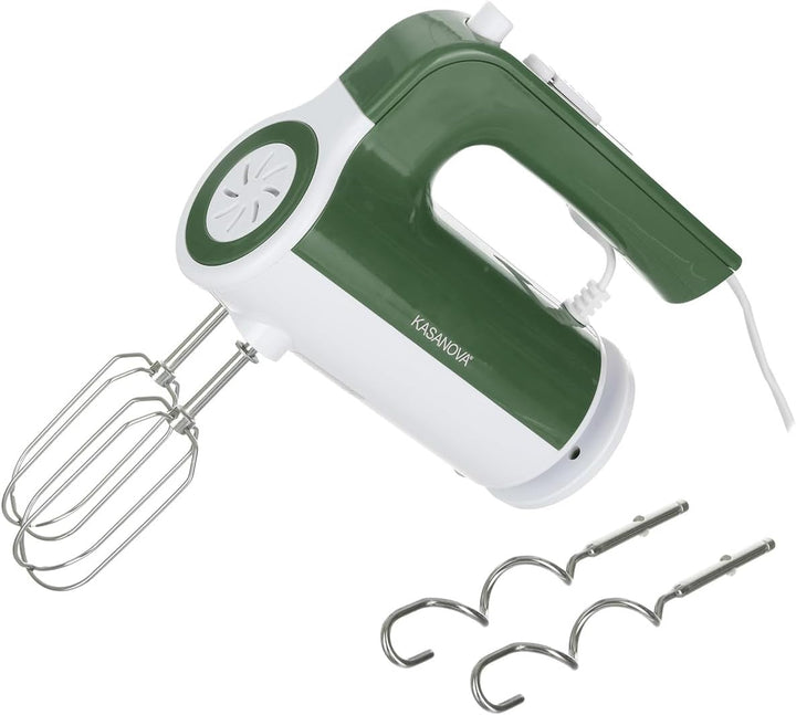 Kasanova 1 5-Gang-Mixer W 300, platzsparend, grün, ABS-Kunststoff Edelstahl 18/10 Elektronische Komp