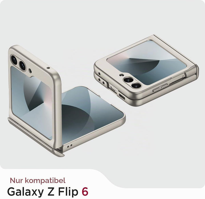 Miimall Kompatibel mit Samsung Galaxy Z Flip 6/Flip7 FE Hülle mit Scharnierschutz Magnetischer [Exte