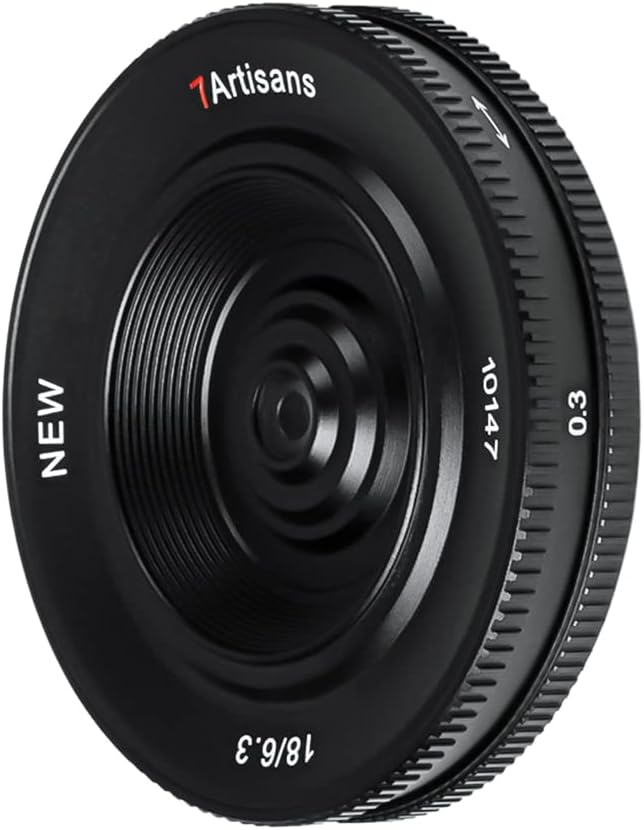 7artisans 18mm F6.3 II UFO-Objektiv, kompatibel mit Fuji X-Mount spiegellosen Kameras X-Ｍ1 X-Ｍ2 X-Ｈ1