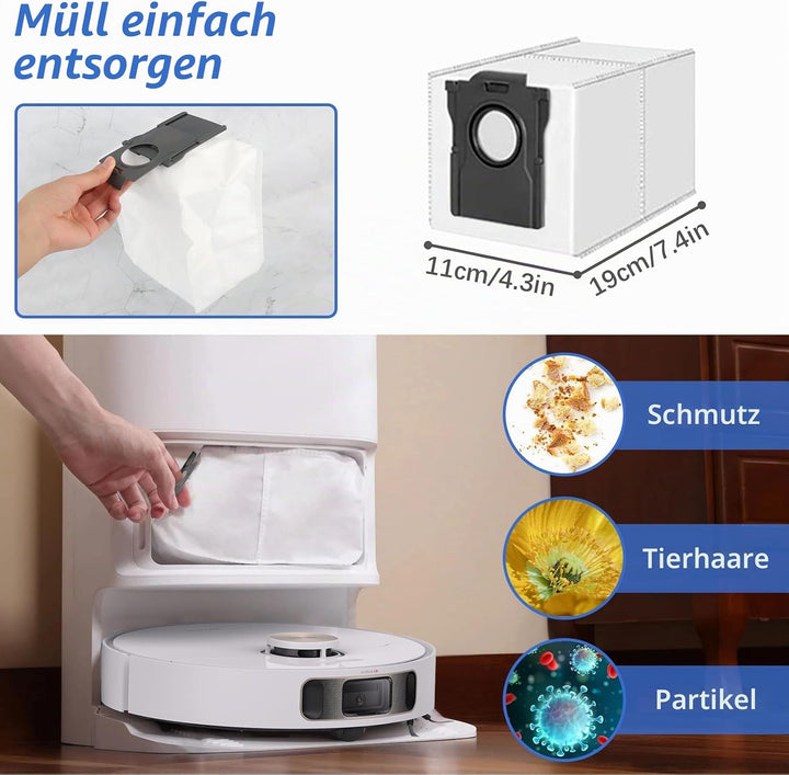 24 Stück Zubehör für Dreame L10s Ultra Gen 2/L10s Pro Ultra Heat/X30 Ultra/Mova E30 Ultra Saugrobote