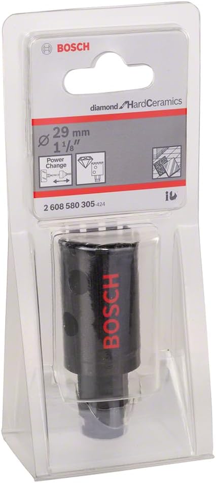 Bosch Professional 1x Diamant-Lochsäge Diamond for Hard Ceramics (für Fliesen, Stein, Ø 29 mm, Zubeh
