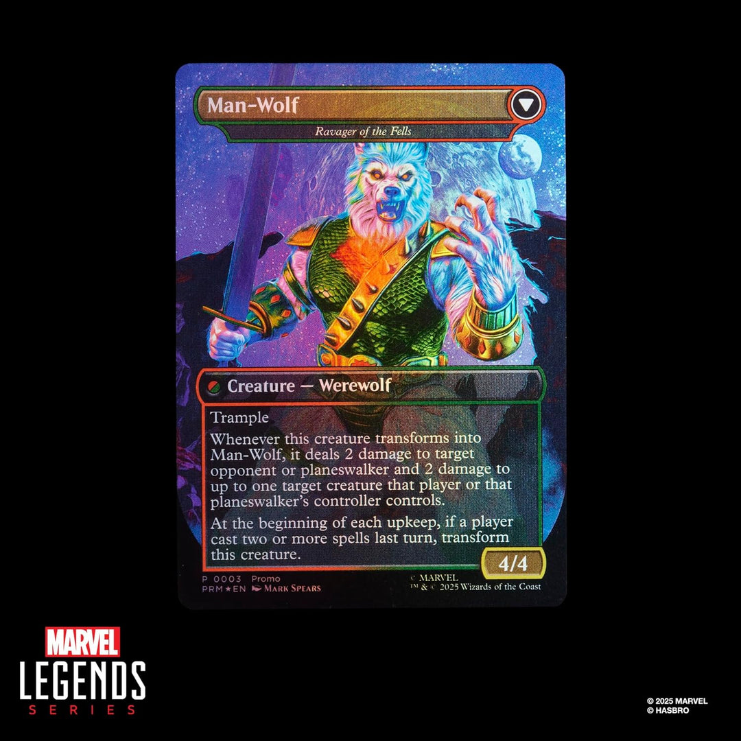 Hasbro Marvel Legends Series Magic: The Gathering Man-Wolf, Spider-Man Action-Figur Plus Exklusive F