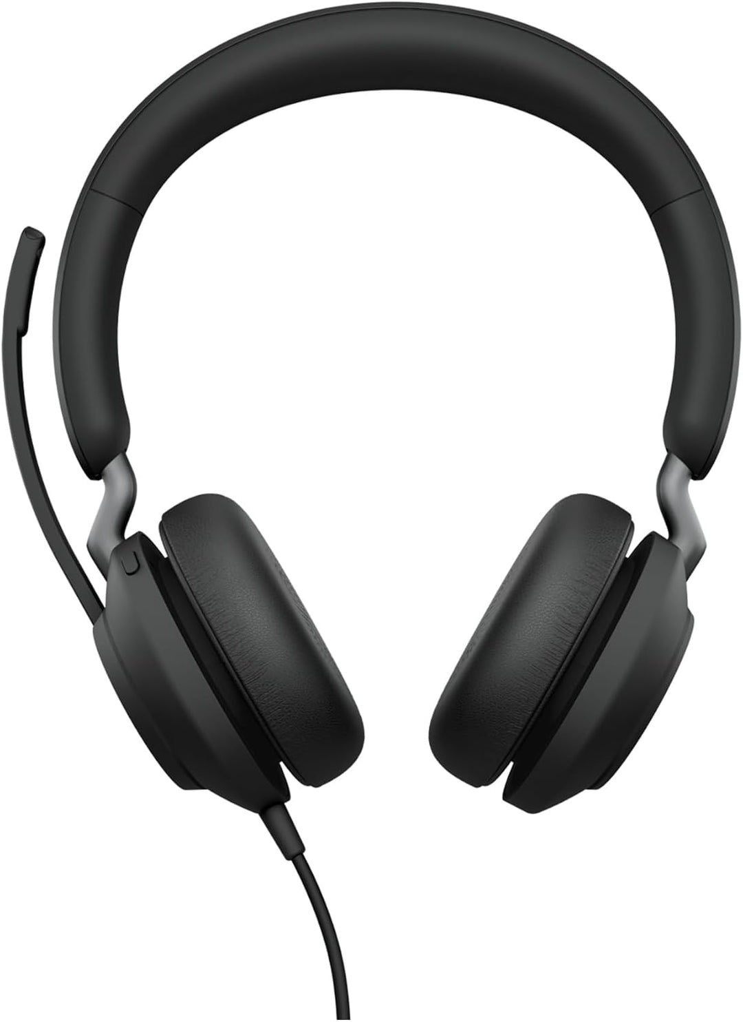 Jabra Evolve2 40 PC Headset – Noise Cancelling UC Certified Stereo Headphones With 3-Microphone Call