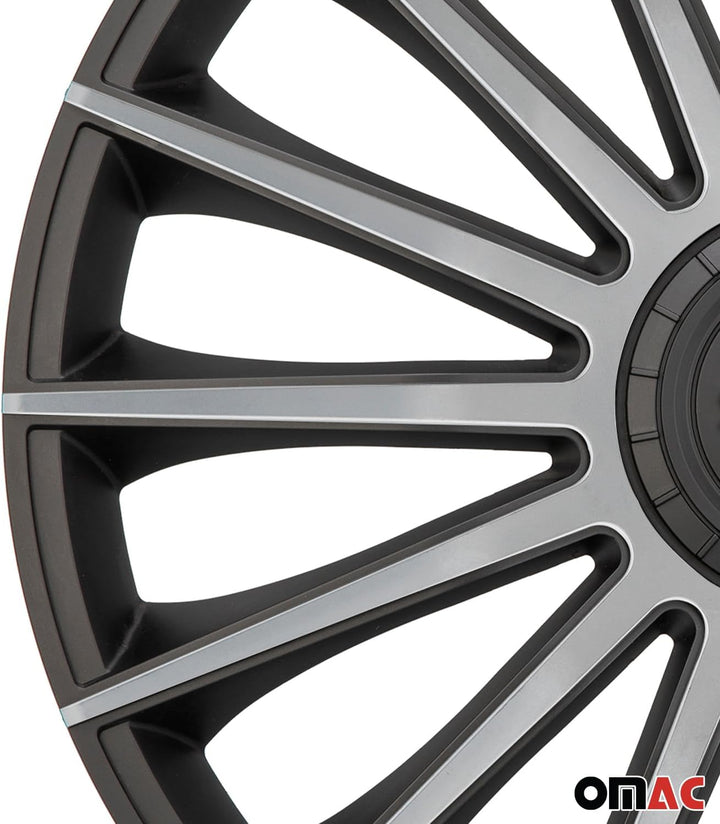 Sparco Satz Radzierblenden Treviso 16-Zoll Schwarz/Silber TREVISO 16 zoll SCHWARZ/SILBER, TREVISO 16