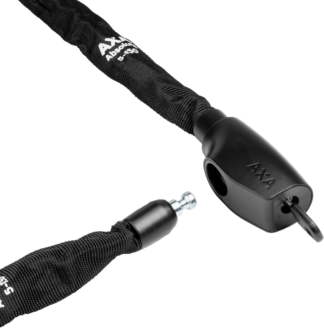 AXA Absolute 5-150 Kettenschloss – Länge 150 cm – Sicherheitsstufe 7 – Stahlglieder 5 mm – Hohe Sich