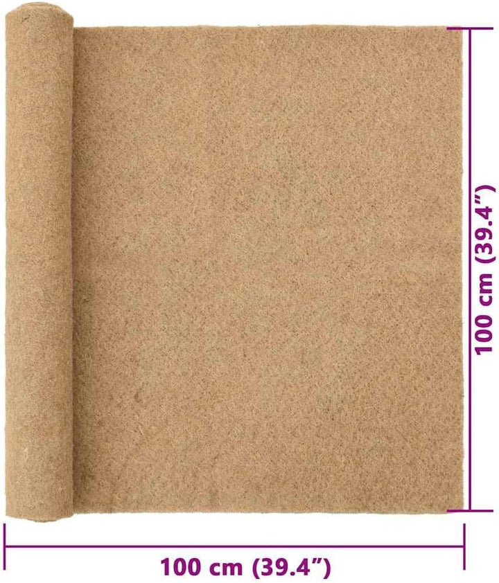 vidaXL Nagermatte Hanf 1x1 m 5 mm, Nagerteppich, Nagermatte 100% Hanf, Hanfmatte für Nagetiere, Hanf
