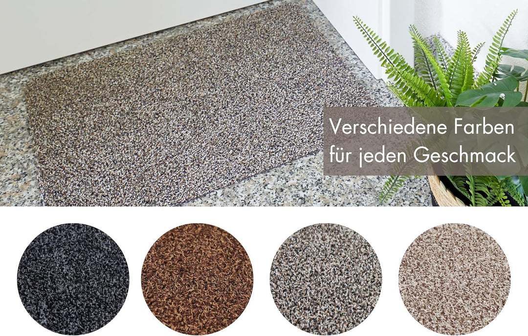 andiamo Fussmatte innen Samson – waschbare Baumwoll-Schmutzfangmatte - rutschfest, saugstark & hochw