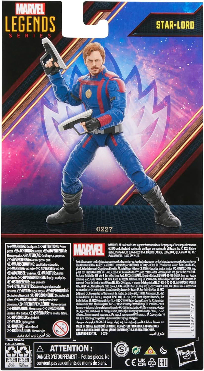 Marvel Legends Series Star-Lord, 15 cm grosse Action-Figur zu Guardians of The Galaxy Vol. 3 Einzelb