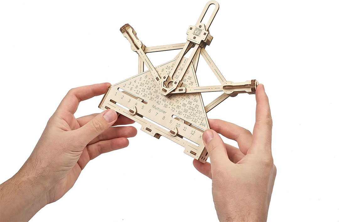 UGEARS STEM Lab 3D Puzzle - Arithmetik-Kit STEM Set - Modellbausatz aus Holz - STEM Spielzeug mit Ap