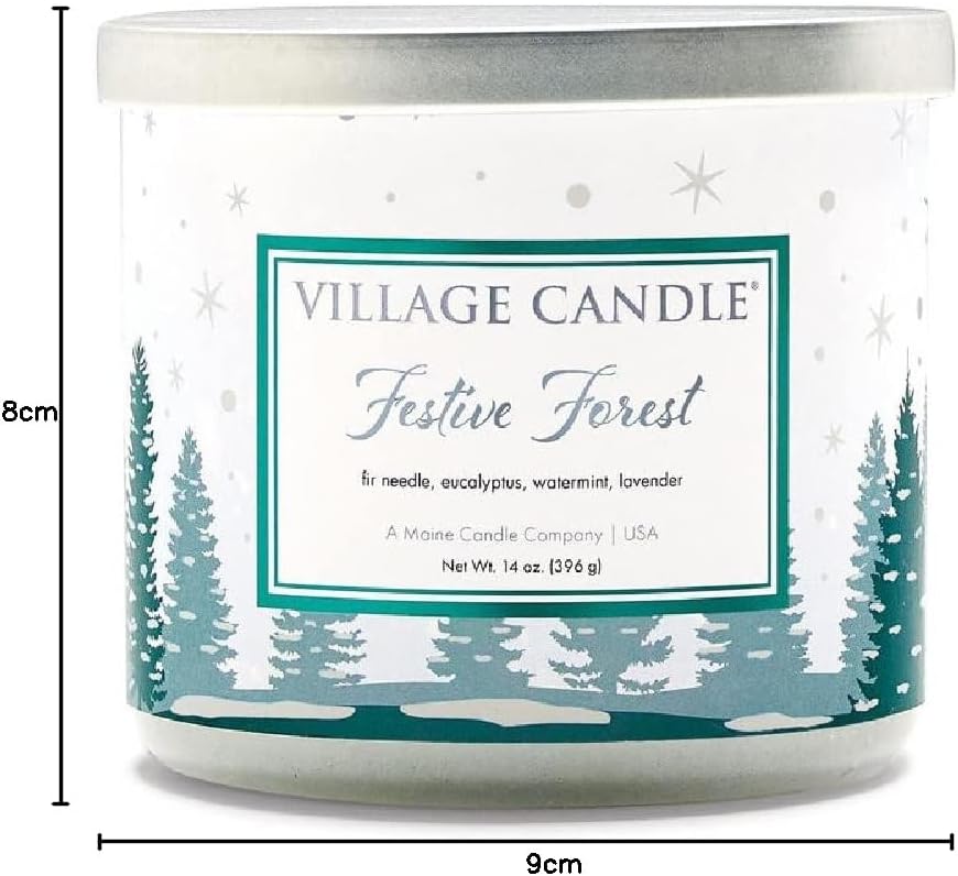 Village Candle Festive Forest 396g netto, (14oz), Brenndauer 50 Stunden