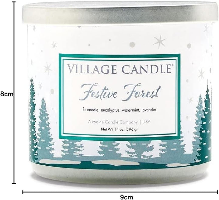 Village Candle Festive Forest 396g netto, (14oz), Brenndauer 50 Stunden