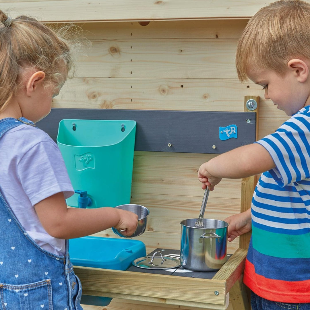 TP Toys Early Fun Playhouse Accessory FSC Bolt on Mud Kitchen Attachment für EIN Spielhaus enthält W