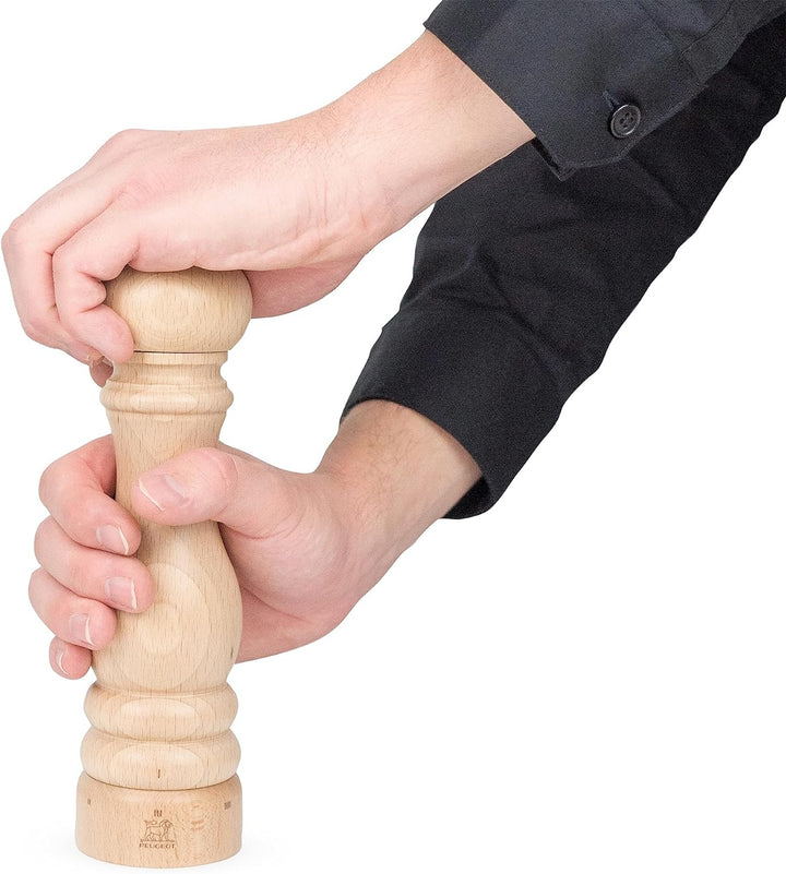 PEUGEOT - Salzmühle Paris u‘Select 22 cm + Steinsalz - 6 voreingestellte Mahlgrade - Aus PEFC-zertif