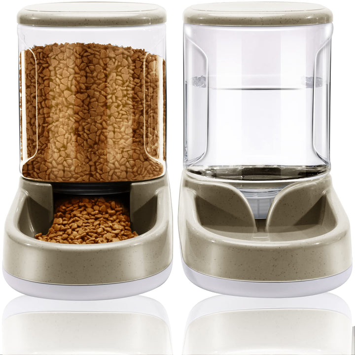 Automatisches Futter- und Wasserspender für Hunde, Katzen, Futterspender und Wasserspender, 3,8 l, 2