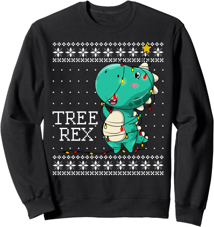 Tree Rex T-rex Dino Weihnachtsshirt kinder ugly Christmas Sweatshirt