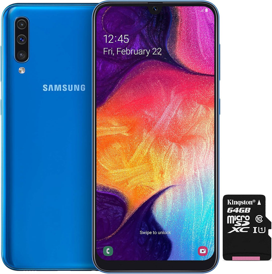 Samsung Galaxy A50 Smartphone Bundle (16.3cm (6.4 Zoll) 128GB interner Speicher, 4GB RAM, Dual sim,