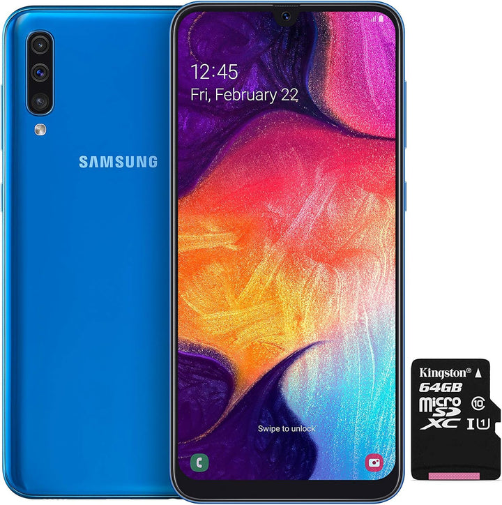 Samsung Galaxy A50 Smartphone Bundle (16.3cm (6.4 Zoll) 128GB interner Speicher, 4GB RAM, Dual sim,
