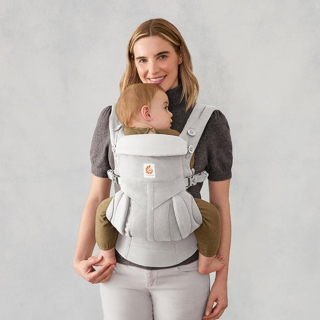 Ergobaby Omni 360 4-Positionen Babytrage für Neugeborene ab Geburt bis 20kg, 4-in-1 Kindertrage Trag