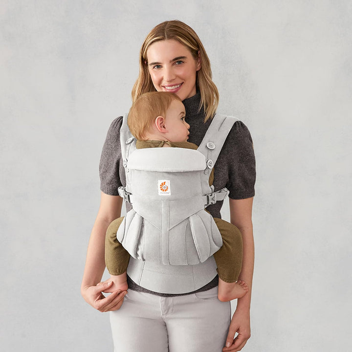 Ergobaby Omni 360 4-Positionen Babytrage für Neugeborene ab Geburt bis 20kg, 4-in-1 Kindertrage Trag