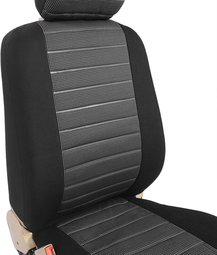 WOLTU Sitzbezüge Auto Einzelsitzbezug universal Grösse, 5er Set, schwarz/grau, grau