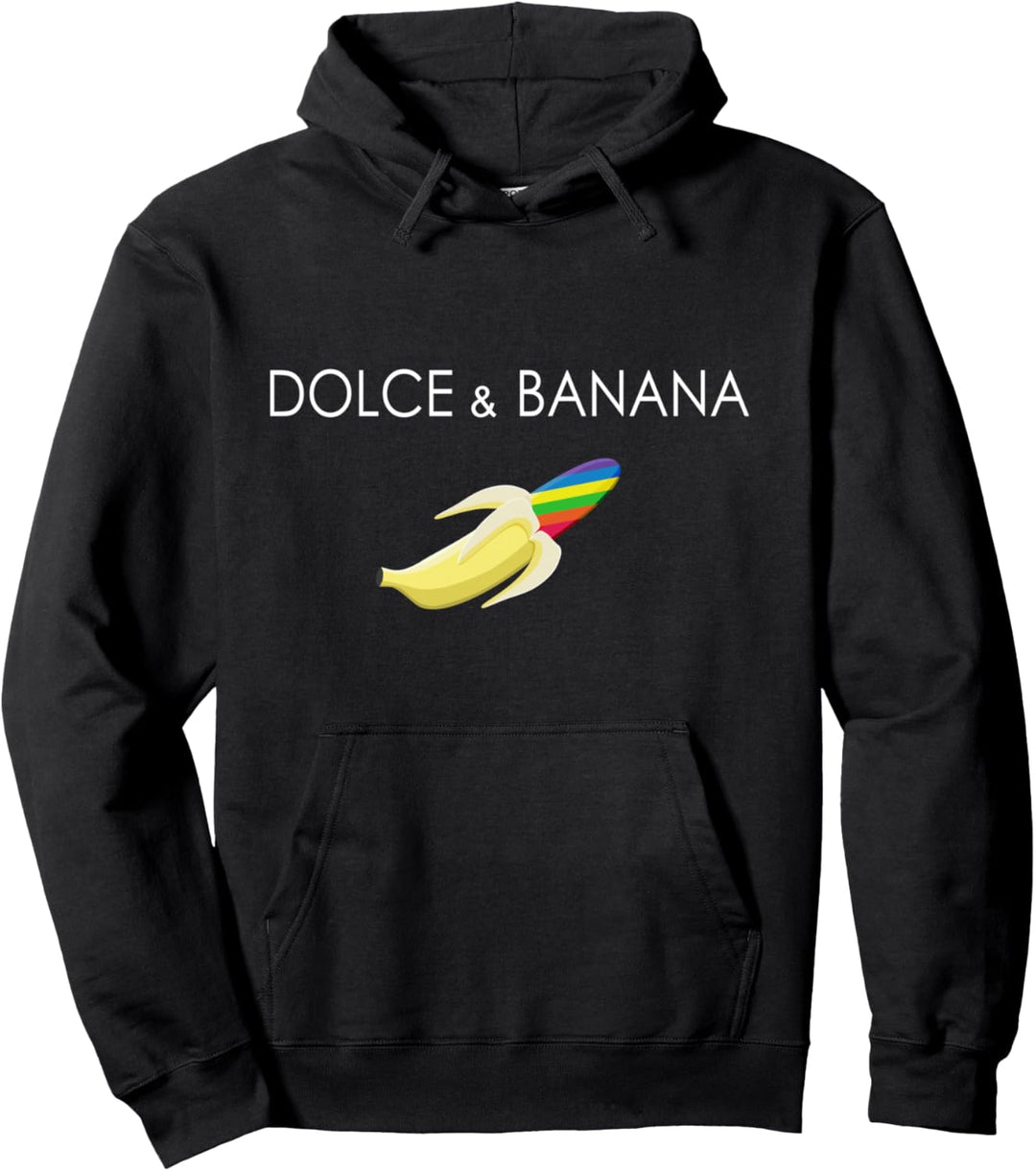 Dolce And Banana Lustige Banane Regenbogen Funny Pride LGBT Pullover Hoodie