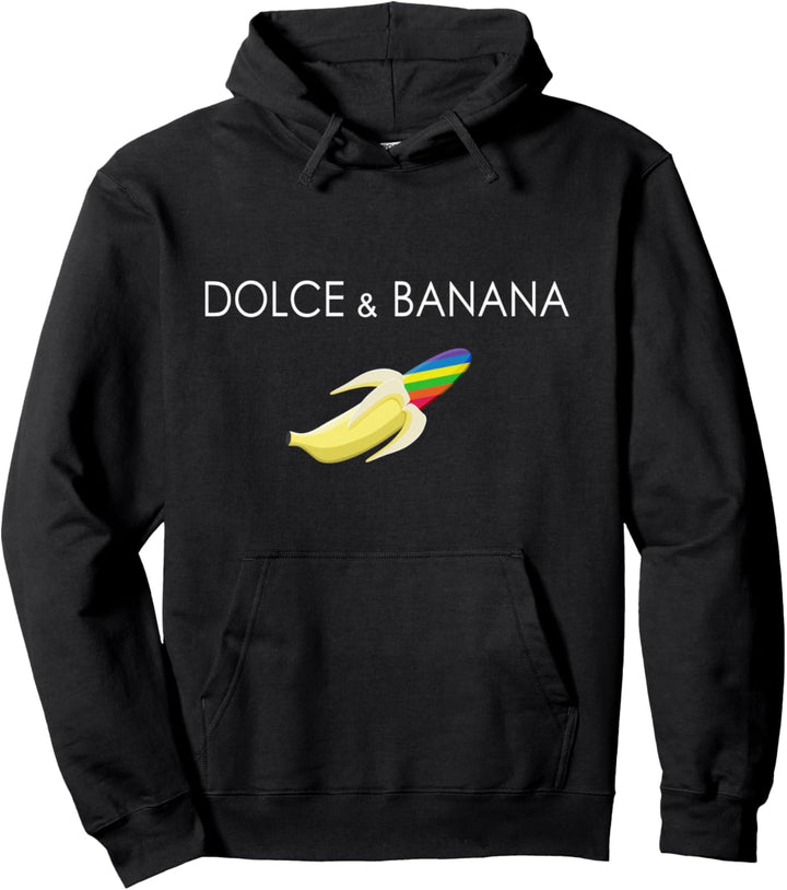 Dolce And Banana Lustige Banane Regenbogen Funny Pride LGBT Pullover Hoodie