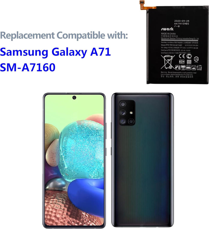 SWARK EB-BA715ABY Akku Kompatibel mit Samsung Galaxy A71 SM-A715F with Tools