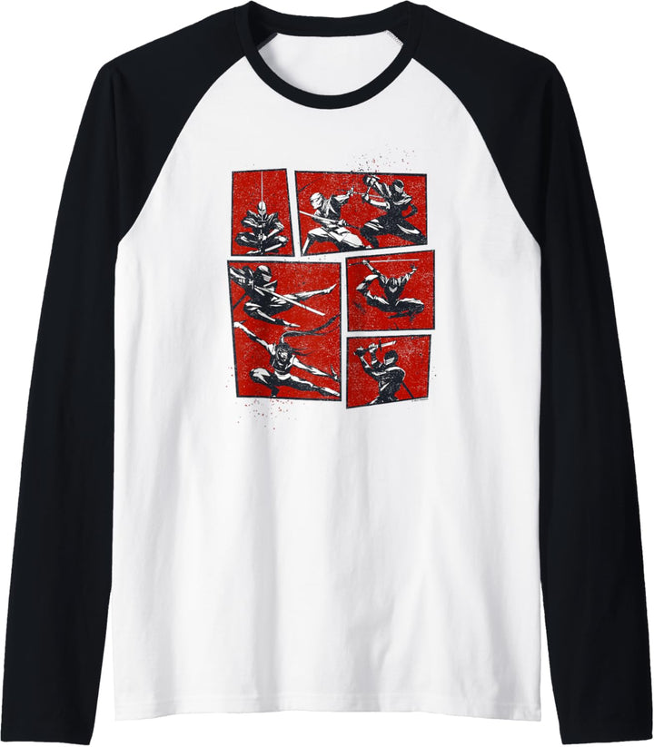 Snake Eyes Ninja Panels Raglan