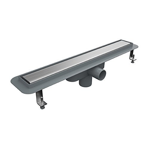 1000 mm Duschrinne Linear mit Edelstahlrost (304), gebürstet