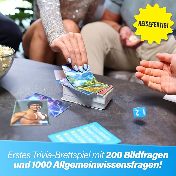 The World Game Super Quiz - Deutsche Version - Trivial Gesellschaftsspiele für Erwachsene mit 1200 F