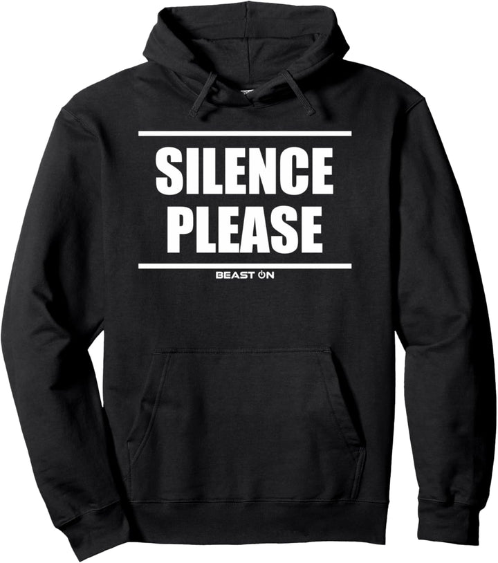 Silence Please Bodybuilding Gym Fitness Training Workout Pullover Hoodie