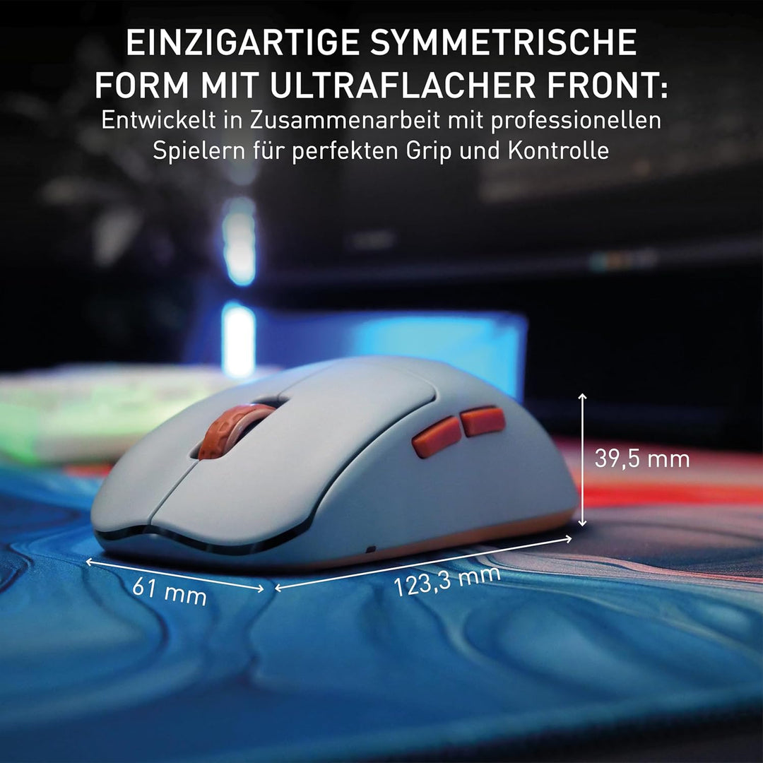 CHERRY XTRFY M68 Wireless, Ultraleichte Kabellose Gaming-Maus, 2,4 GHz Funk, Optimiert für esports,