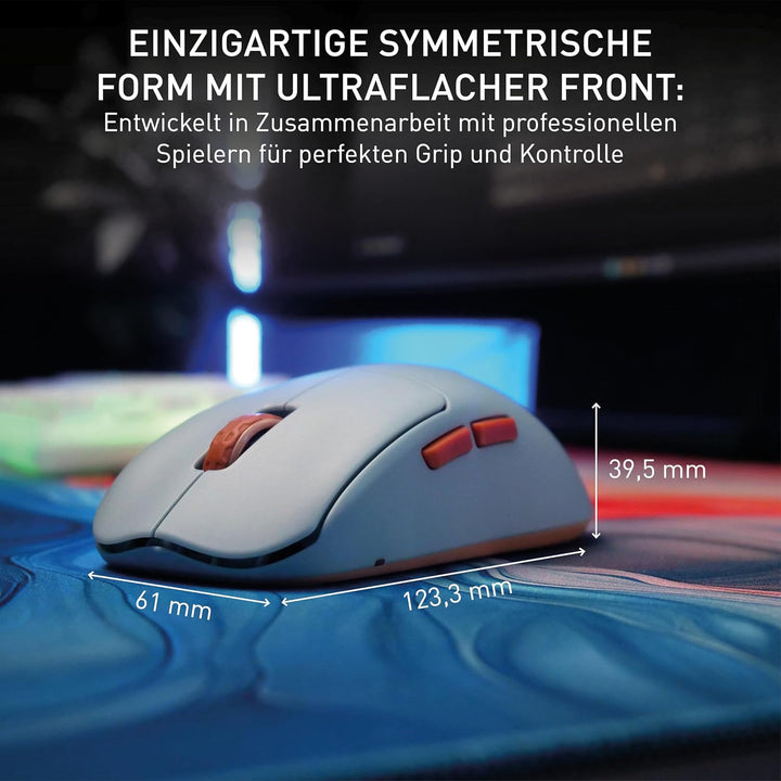 CHERRY XTRFY M68 Wireless, Ultraleichte Kabellose Gaming-Maus, 2,4 GHz Funk, Optimiert für esports,