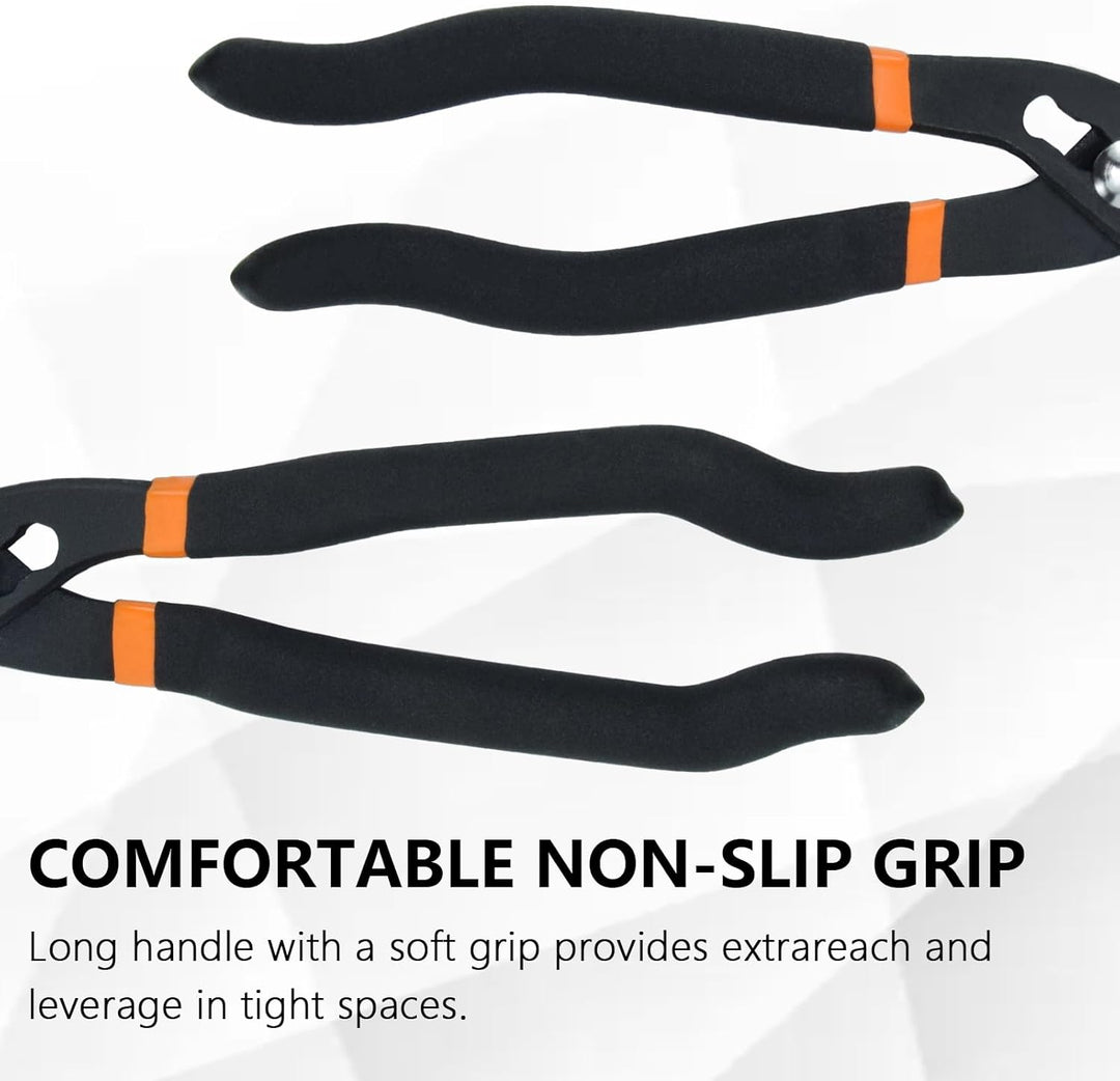 2 Stück 25,4 cm 30,5 cm Verstellbarer Ölfilterschlüssel, Ölfilterzange, Ölfilterentfernungswerkzeug