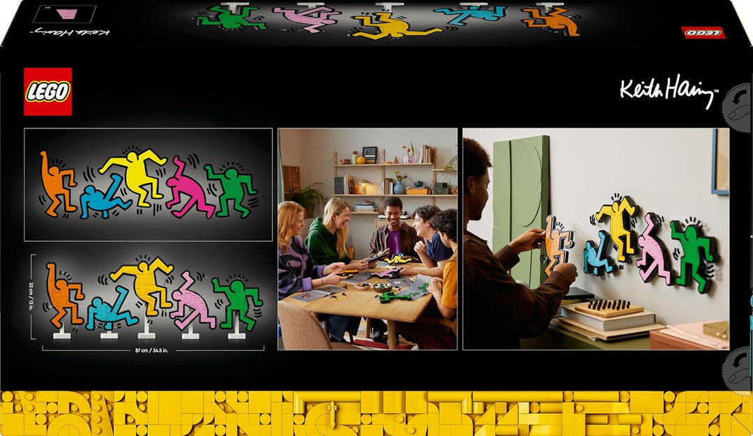 LEGO Art Keith Haring – Tanzende Figuren – Bauset für Erwachsene – Wandkunst oder DIY-Dekoration für