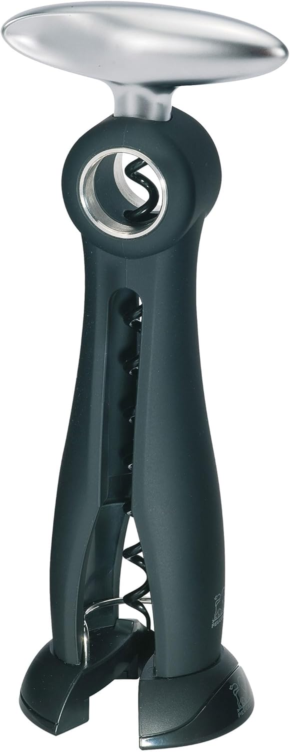 Peugeot 200244 Salma Korkenzieher mit Manschettenschneider, Kunststoff, 3,7 x 7,7 x 17,5 cm, schwarz