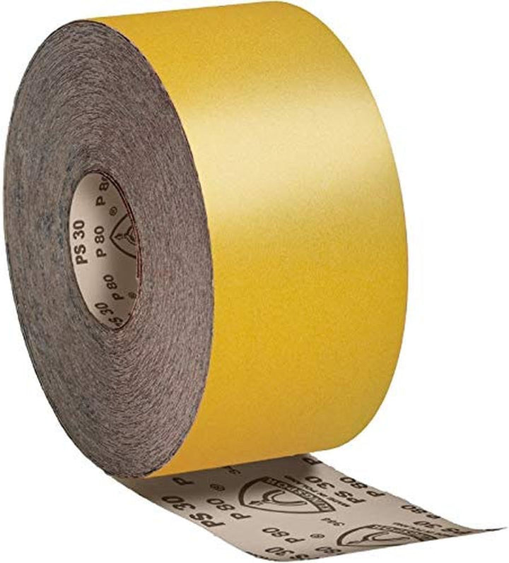 Klingpsor 174091 - PS 30 D Schleifmittelrollen mit Papierunterlage, 115x50000 - Korn 120, Korn 120