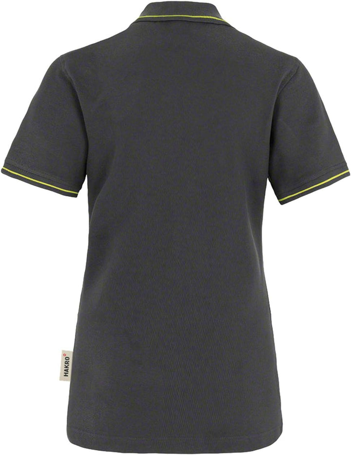 HAKRO Damen Polo-Shirt Casual - 203 - mehrere Farben S Anthrazit/Kiwi, S Anthrazit/Kiwi