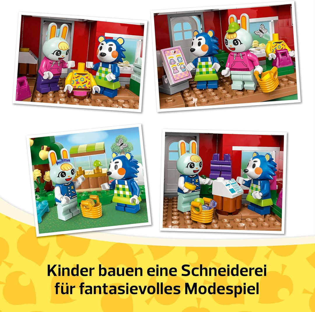 LEGO Animal Crossing Die Schneiderei der Schneiderschwestern, Bauset für kreative Rollenspiele, Gesc