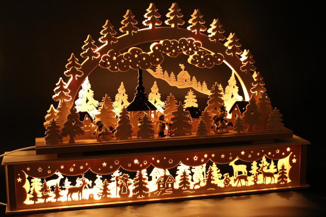 Original Erzgebirgischer Schwibbogen Lichterbogen FREIE Auswahl (Motiv2: 72x45cm (BxH)), Motiv2: 72x