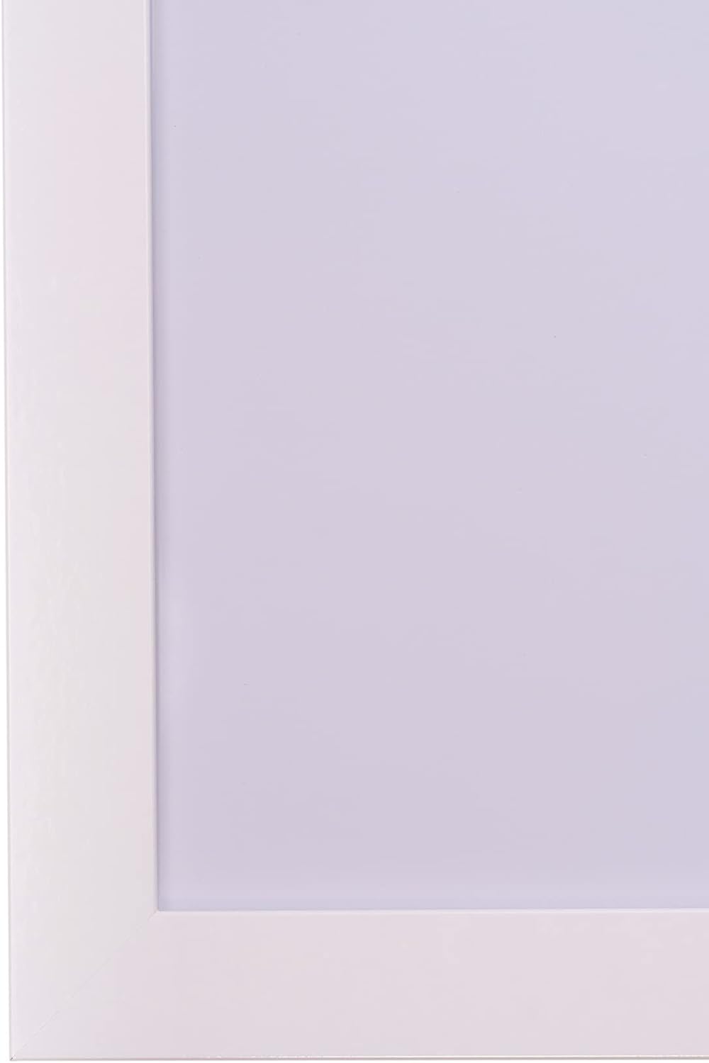 Rahmendesign24 Bilderrahmen Milano 50x50 Weiss (hochglanz) Fotorahmen, Wechselrahmen, Posterrahmen,