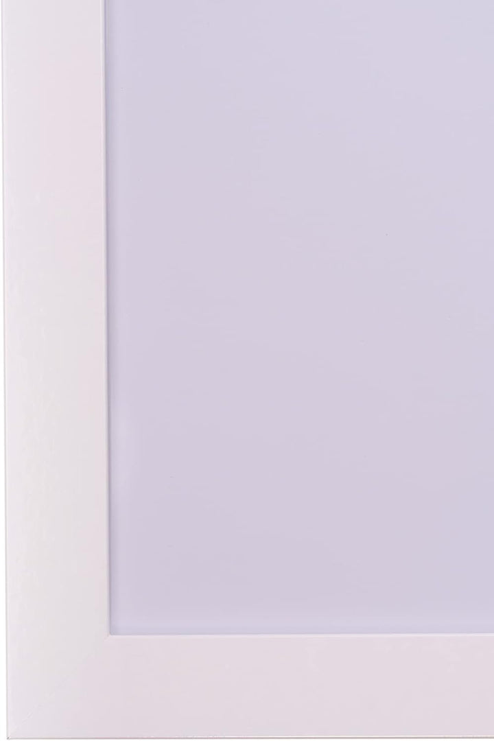 Rahmendesign24 Bilderrahmen Milano 50x50 Weiss (hochglanz) Fotorahmen, Wechselrahmen, Posterrahmen,