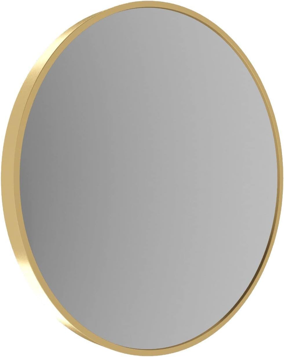 Spiegel Rund mit Goldrahmen Dekorative Wandspiegel Gold Vintage Badspiegel 60x60 cm ohne Beleuchtung