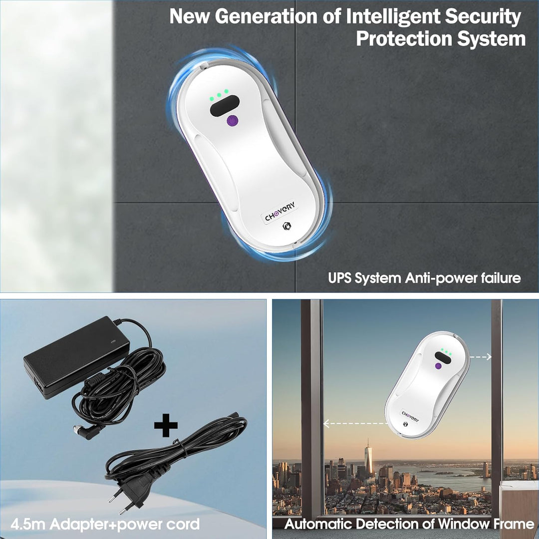 CHOVERY CL-2 Fensterputzroboter, der Fensterputzroboter Fenster Roboter mit Fernbedienung, automatis