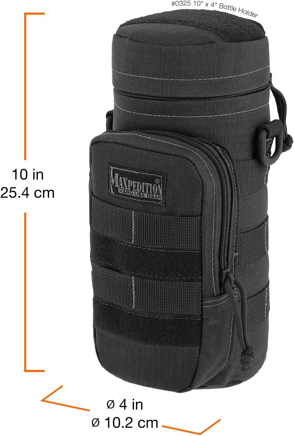 Maxpedition Flaschenhalter Schwarz, Schwarz