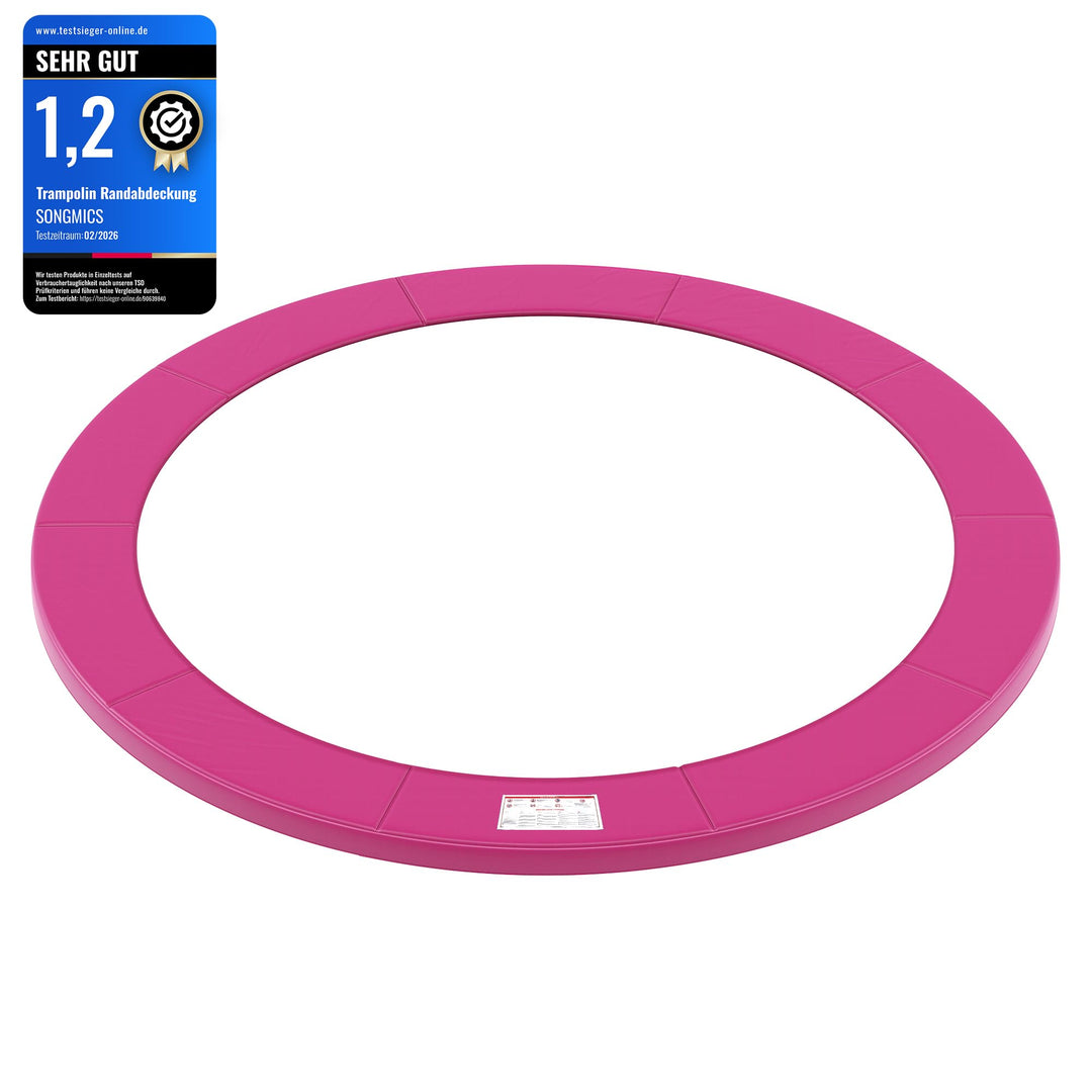 SONGMICS Trampolin Randabdeckung, Ø 183 244 305 366 427 cm, Federabdeckung, Randschutz, Sicherheitsm