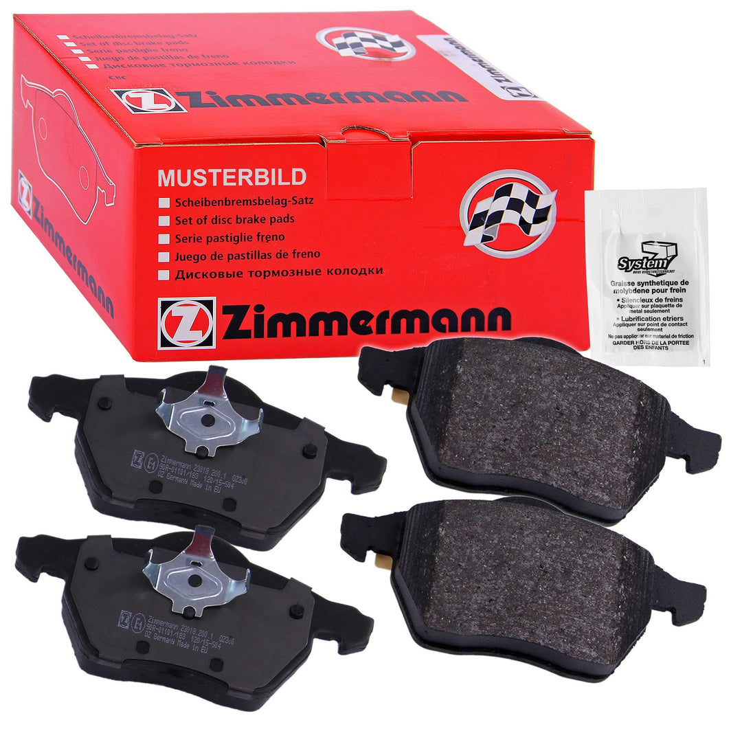 ZIMMERMANN 20675.170.1 Serie Bremsbelagsatz, Hinten mit Vorbereitung Sensoren, inklusive Platte dämp