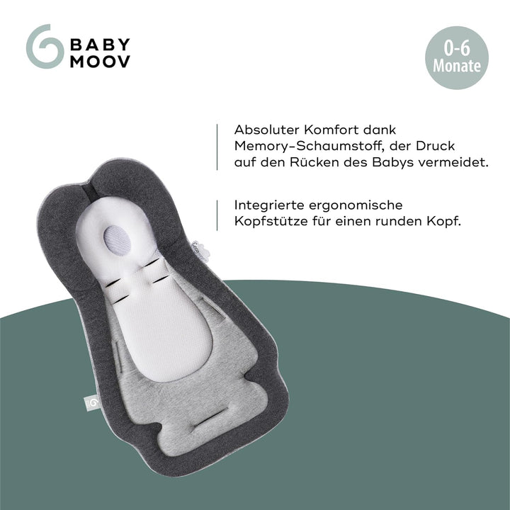 Babymoov Cosymorpho Smokey Sitzverkleinerer, universell einsetzbar in Kinderwagen, Autositzen, Babyw