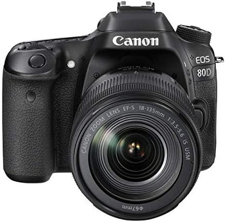 Canon EOS 80D DSLR Digitalkamera inkl. EF-S 18-135mm F3.5-5.6 is USM Objektiv (24,2 Megapixel, 7,7 c